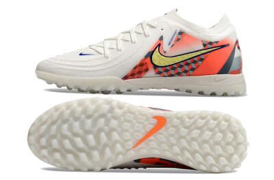Nike Phantom GX 2 Elite TF Low-Tops Football Shoes - White/Yellow/Pink