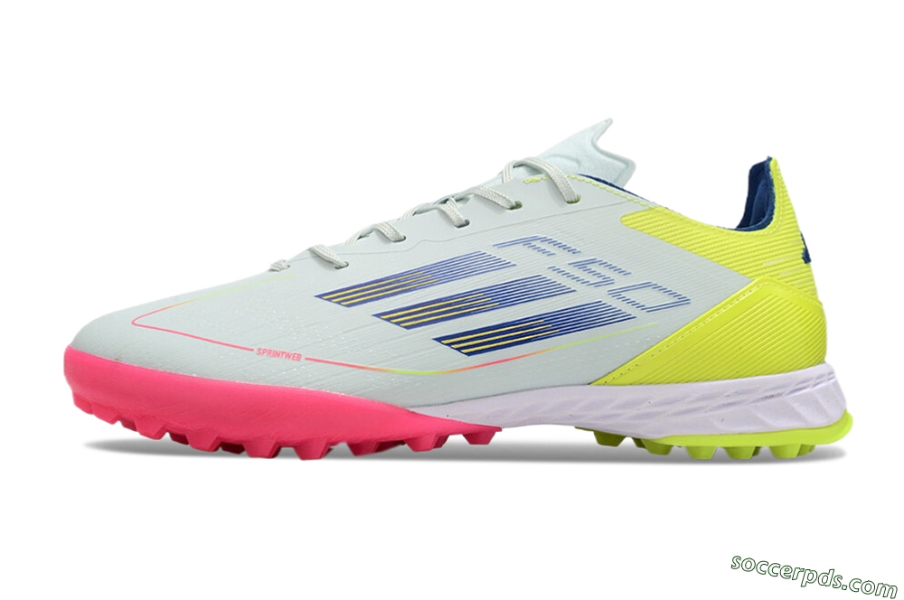 Adidas F50 Pro TF Low-Tops Football Shoes - Almost Blue/Semi Lucid Blue/Semi Solar Yellow 2