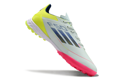 Adidas F50 Pro TF Low-Tops Football Shoes - Almost Blue/Semi Lucid Blue/Semi Solar Yellow