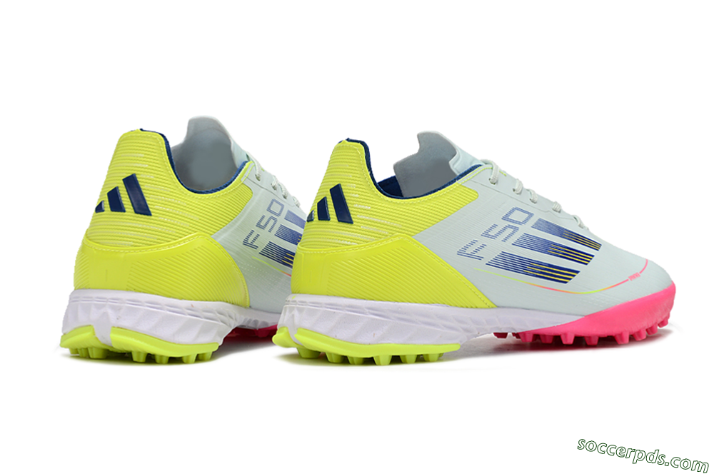 Adidas F50 Pro TF Low-Tops Football Shoes - Almost Blue/Semi Lucid Blue/Semi Solar Yellow 6