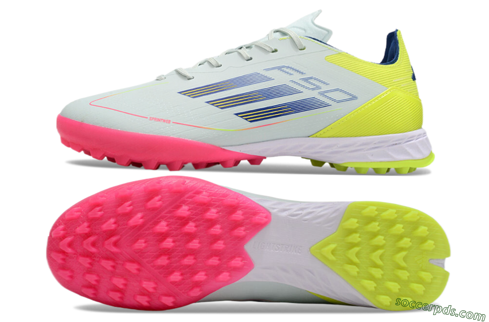 Adidas F50 Pro TF Low-Tops Football Shoes - Almost Blue/Semi Lucid Blue/Semi Solar Yellow 0