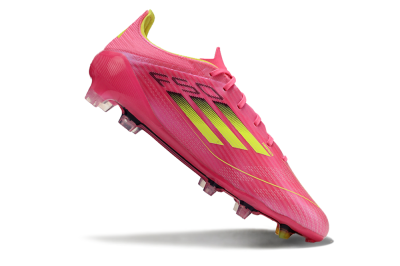 Adidas F50 Adizero FG Low-Tops Football Boots - Pink/Yellow/Black