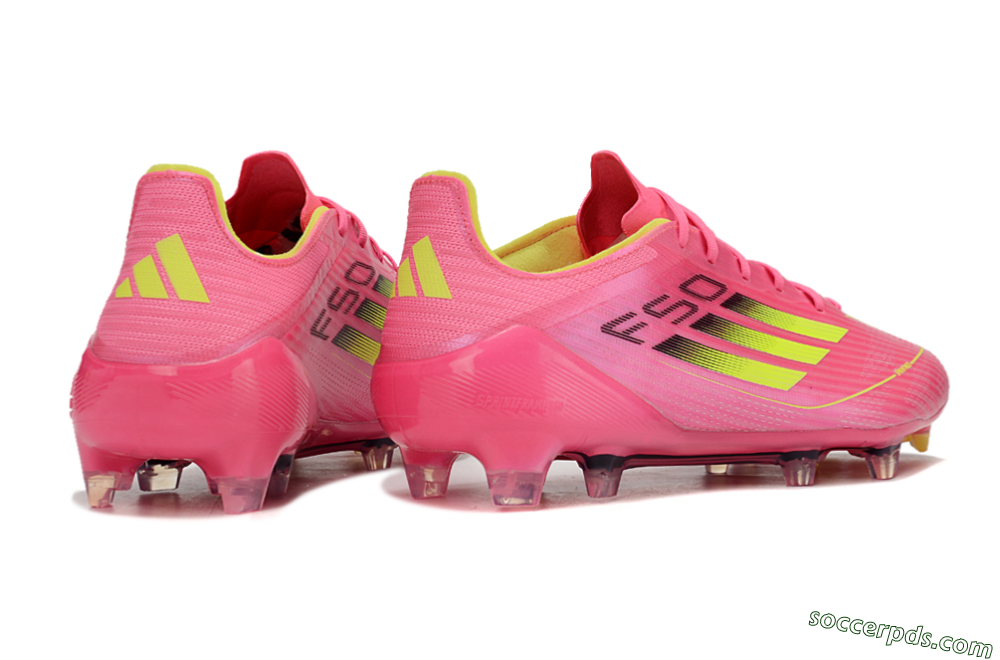 Adidas F50 Adizero FG Low-Tops Football Boots - Pink/Yellow/Black 6