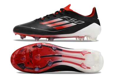 Adidas F50 Elite FG Low-Tops Football Boots - Black/Red/White