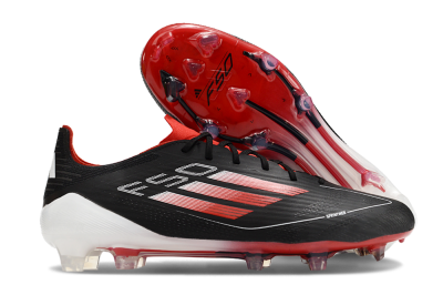 Adidas F50 Elite FG Low-Tops Football Boots - Black/Red/White