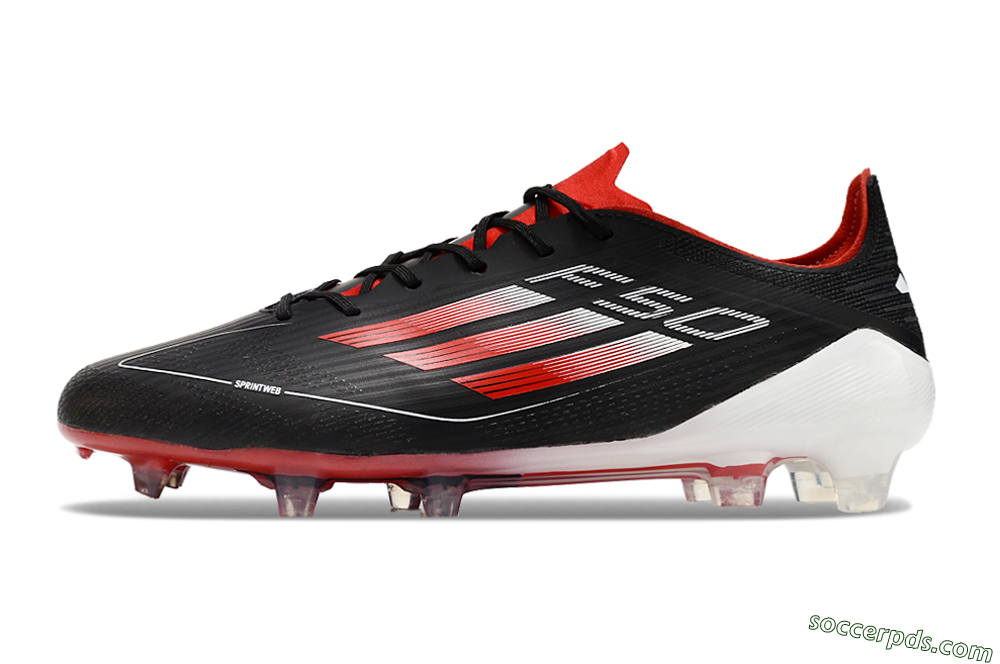 Adidas F50 Elite FG Low-Tops Football Boots - Black/Red/White 2