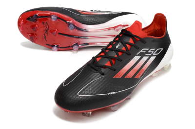 Adidas F50 Elite FG Low-Tops Football Boots - Black/Red/White