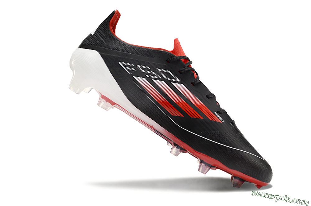 Adidas F50 Elite FG Low-Tops Football Boots - Black/Red/White 4
