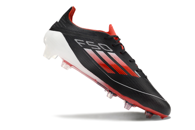 Adidas F50 Elite FG Low-Tops Football Boots - Black/Red/White