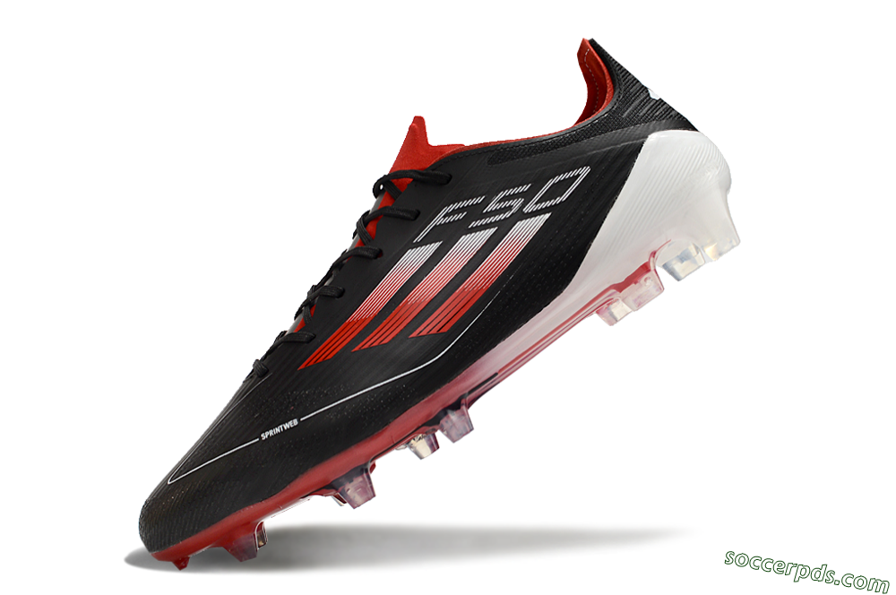 Adidas F50 Elite FG Low-Tops Football Boots - Black/Red/White 5