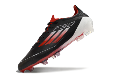 Adidas F50 Elite FG Low-Tops Football Boots - Black/Red/White