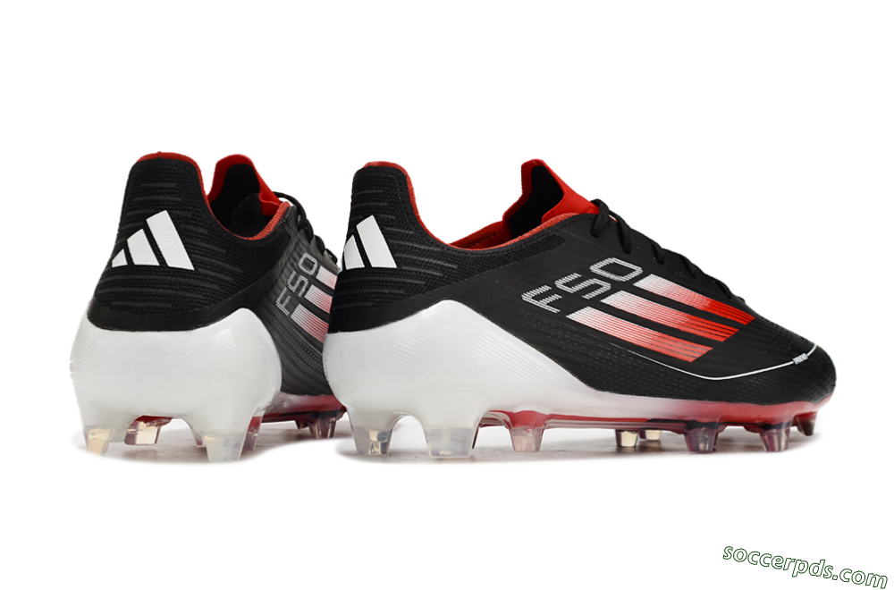 Adidas F50 Elite FG Low-Tops Football Boots - Black/Red/White 6