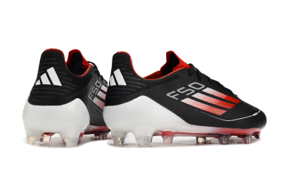 Adidas F50 Elite FG Low-Tops Football Boots - Black/Red/White