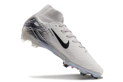 Nike Air Zoom Mercurial Superfly 10 Elite FG High-Tops Football Boots - Grey/Black/Gold