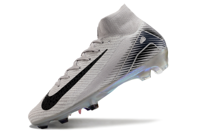 Nike Air Zoom Mercurial Superfly 10 Elite FG High-Tops Football Boots - Grey/Black/Gold