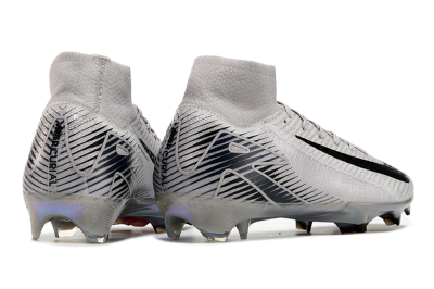 Nike Air Zoom Mercurial Superfly 10 Elite FG High-Tops Football Boots - Grey/Black/Gold
