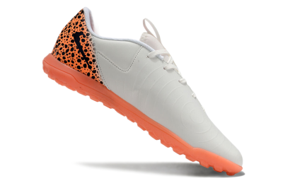 Nike Jr. Phantom GX 2 Academy TF Low-Tops Football Shoes - White/Black/Leopard