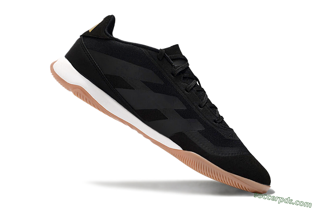 Adidas Predator Elite 24 IC Low-Tops Football Shoes - Black/White/Brown 4