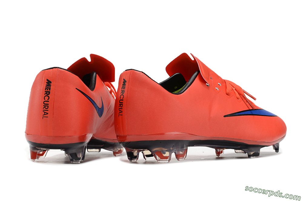 Nike Mercurial Vapor 10 FG Low-Tops Football Boots - Red/Blue/Black 6