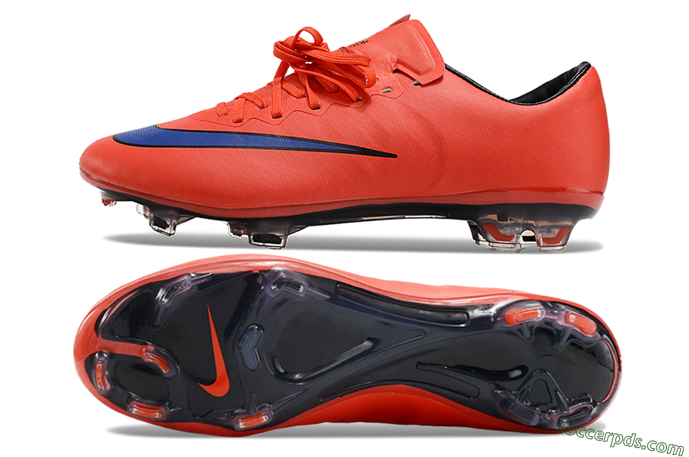 Nike Mercurial Vapor 10 FG Low-Tops Football Boots - Red/Blue/Black 0