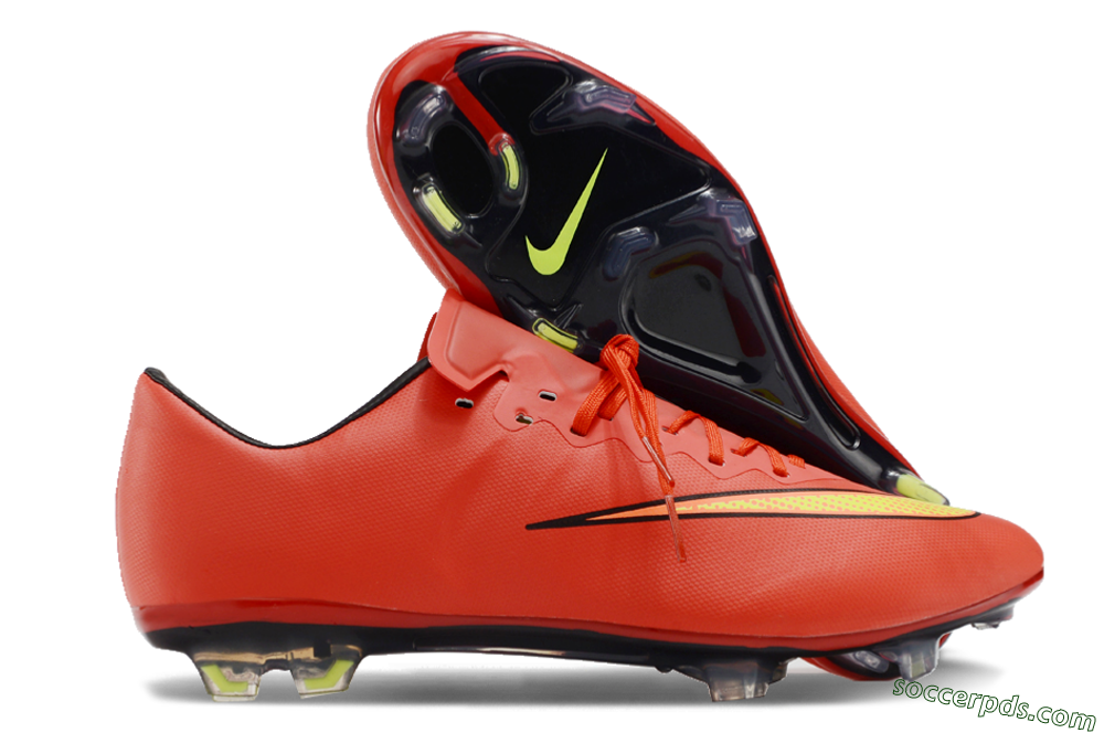 Nike Mercurial Vapor 10 FG Low-Tops Football Boots - Red/Yellow/Black 1