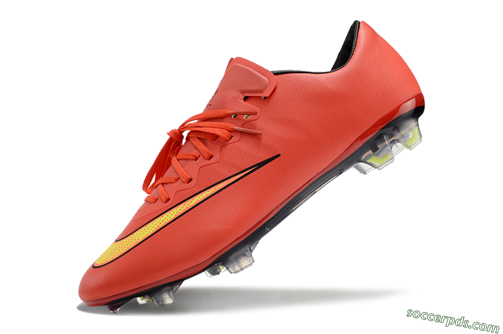 Nike Mercurial Vapor 10 FG Low-Tops Football Boots - Red/Yellow/Black 5