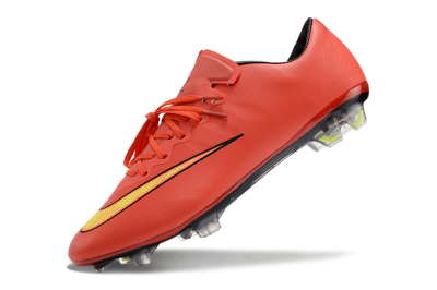 Nike Mercurial Vapor 10 FG Low-Tops Football Boots - Red/Yellow/Black