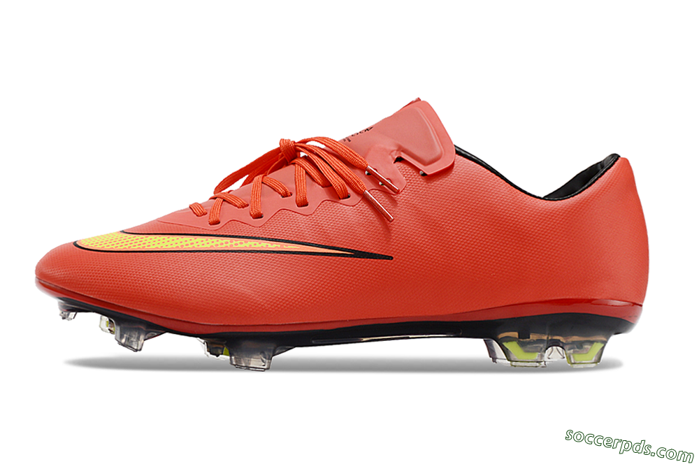 Nike Mercurial Vapor 10 FG Low-Tops Football Boots - Red/Yellow/Black 2