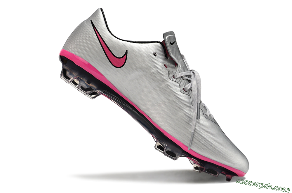 Nike Mercurial Vapor 10 FG Low-Tops Football Boots - Silver/Pink/Black 4
