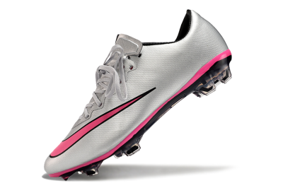 Nike Mercurial Vapor 10 FG Low-Tops Football Boots - Silver/Pink/Black