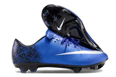 Nike Mercurial Vapor 10 FG Low-Tops Football Boots - Blue/White/Black
