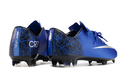 Nike Mercurial Vapor 10 FG Low-Tops Football Boots - Blue/White/Black