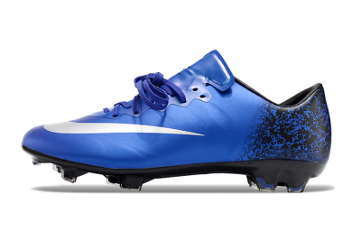 Nike Mercurial Vapor 10 FG Low-Tops Football Boots - Blue/White/Black
