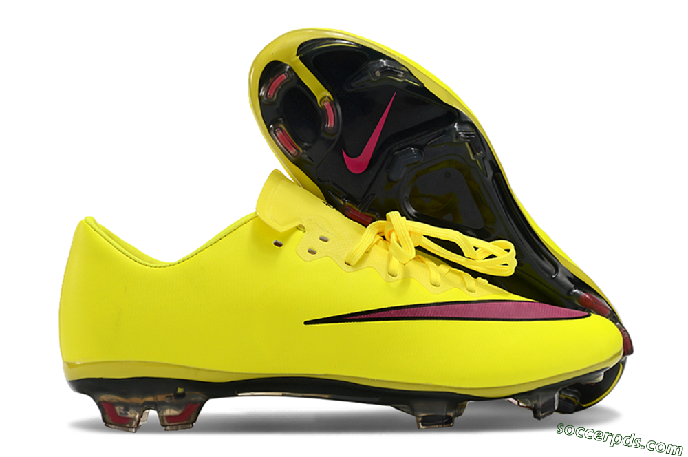 Nike Mercurial Vapor 10 FG Low-Tops Football Boots - Yellow/Black/Red 1