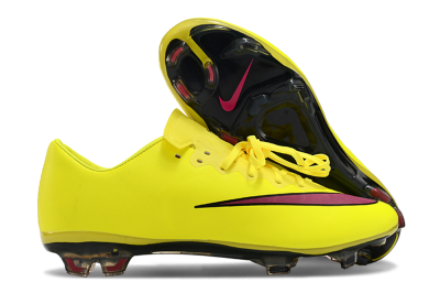 Nike Mercurial Vapor 10 FG Low-Tops Football Boots - Yellow/Black/Red