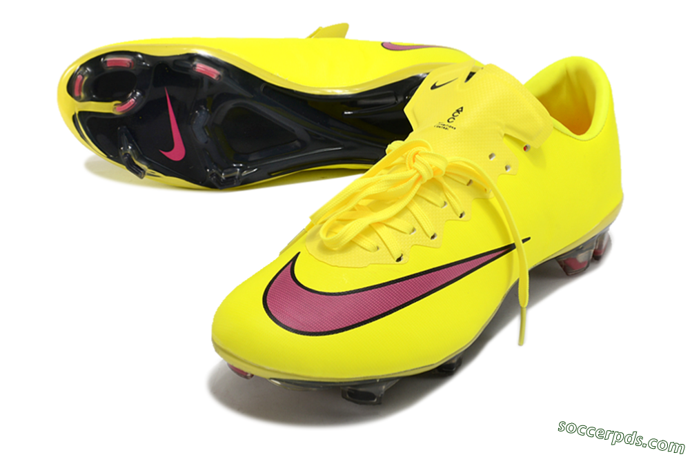 Nike Mercurial Vapor 10 FG Low-Tops Football Boots - Yellow/Black/Red 3