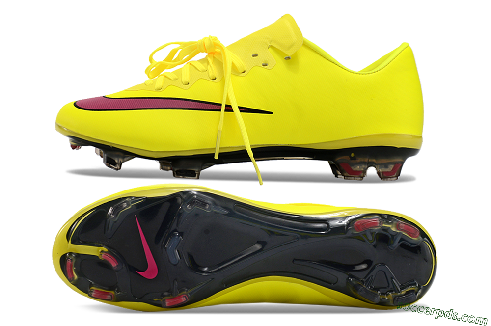 Nike Mercurial Vapor 10 FG Low-Tops Football Boots - Yellow/Black/Red 0