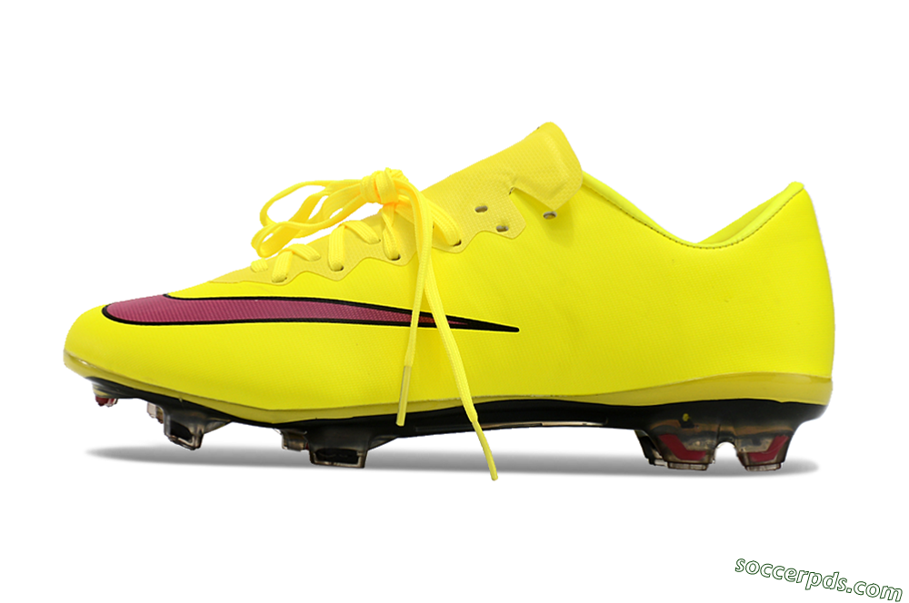 Nike Mercurial Vapor 10 FG Low-Tops Football Boots - Yellow/Black/Red 2