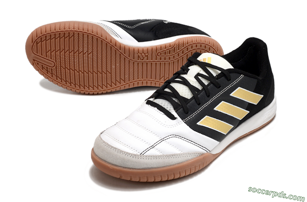Adidas Top Sala Competition IC Low-Tops Football Shoes - White/Black/Gold 3