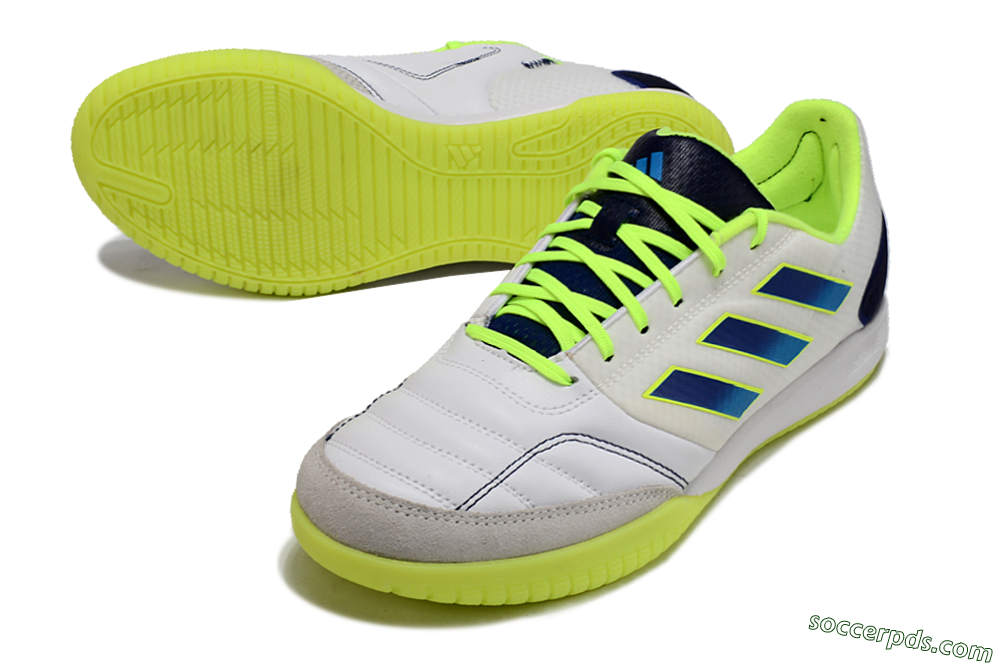 Adidas Top Sala Competition IC Low-Tops Football Shoes - White/Blue/Yellow 3