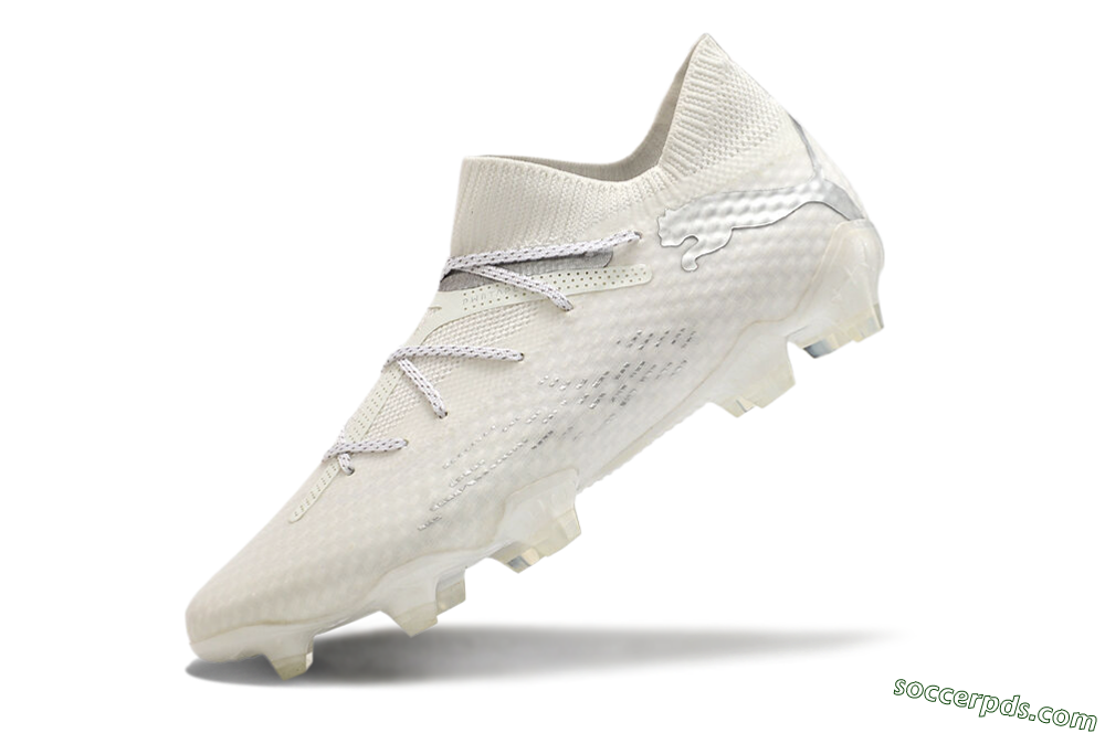 Puma Future 7 Ultimate FG Low-Tops Football Boots - Beige/Silver 5