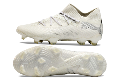 Puma Future 7 Ultimate FG Low-Tops Football Boots - Beige/Silver