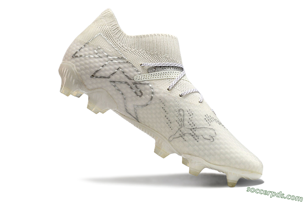 Puma Future 7 Ultimate FG Low-Tops Football Boots - Beige/Silver 4