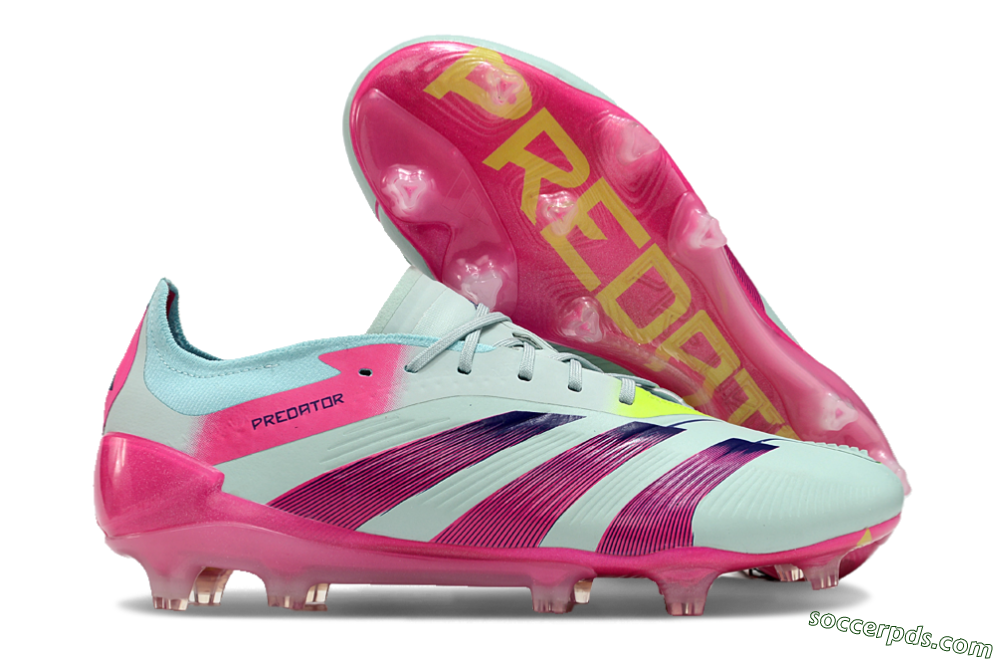 Adidas Predator Elite 24 FG Low-Tops Football Boots - Jade/Purple/Pink 1