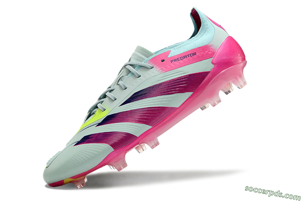 Adidas Predator Elite 24 FG Low-Tops Football Boots - Jade/Purple/Pink 5
