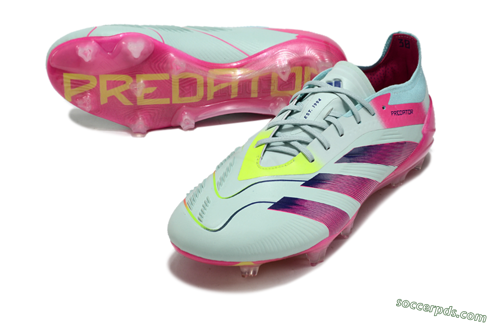 Adidas Predator Elite 24 FG Low-Tops Football Boots - Jade/Purple/Pink 3