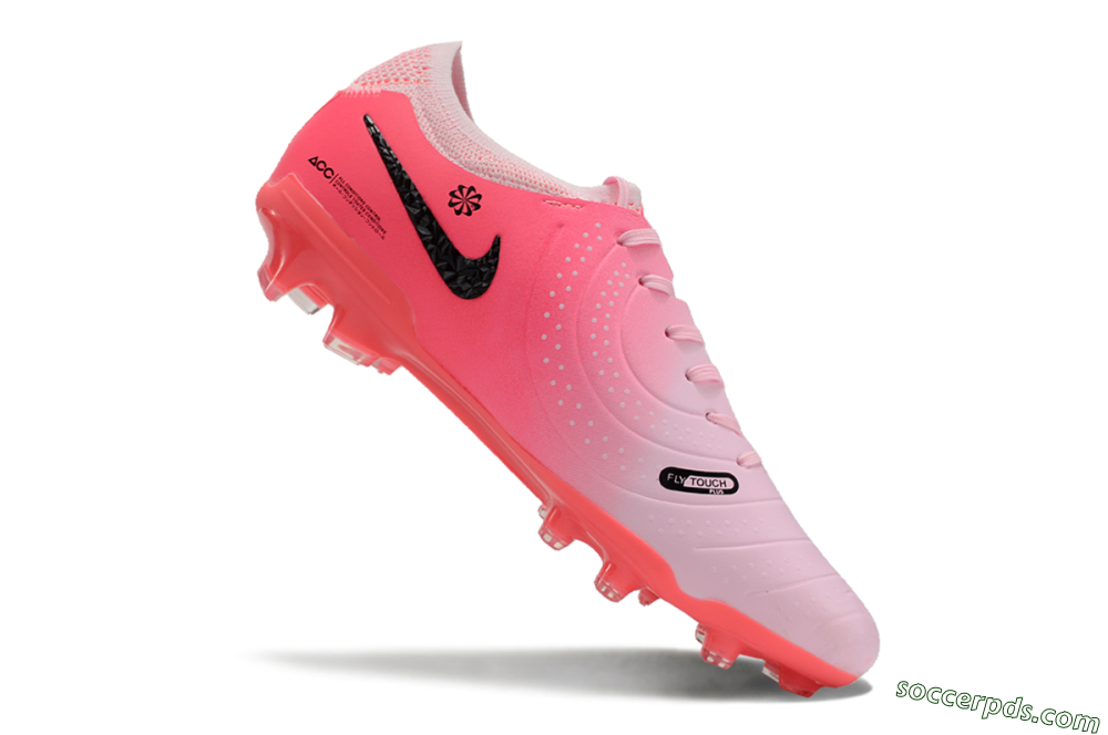 Nike Tiempo Legend 10 Elite AG Low-Tops Football Shoes - Pink Foam/Black 4