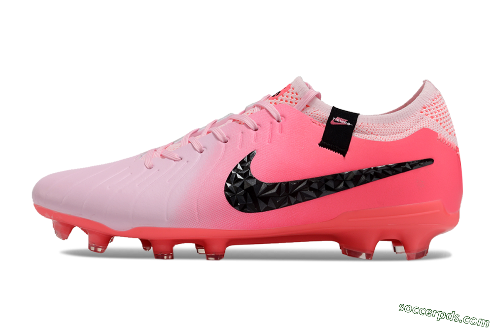 Nike Tiempo Legend 10 Elite AG Low-Tops Football Shoes - Pink Foam/Black 2