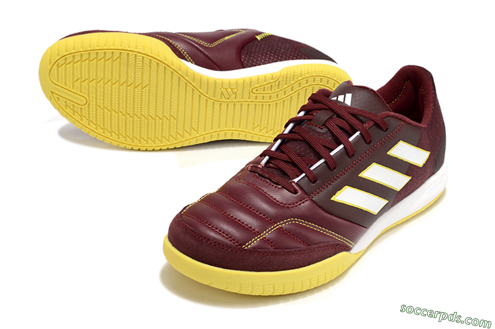 Adidas Top Sala IC Low-Tops Football Shoes - Red/White/Yellow 3