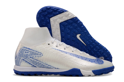 Nike Air Zoom Mercurial Superfly 10 Elite TF High-Tops Football Shoes - Beige/Blue